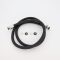 FLEXIBLE DE DOUCHE EN PVC NOIR - LONGUEUR 150 cm