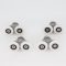 ROULETTE DOUBLE Ø 26 MM CORPS GRIS (LOT DE 4 BLOCS ROULETTES)