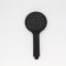 POMMEAU DE DOUCHE ROND ANTICALCAIRE - NOIR MAT - 3 JETS - ⌀120 x 250 x 27 mm