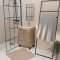 Meuble de Salle de Bains 50 cm Décor Chêne Naturel - Vasque Blanche et Miroir 42x66