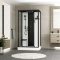 Cabine de douche rectangle 115x90x218 cm - Fonction HAMMAM, Jets Hydromassants, Led et Bluetooth