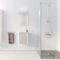 Meuble Lave Mains MINI 40x50x22 cm - Gris et Blanc