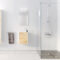 Meuble Lave Mains MINI 40x50x22 cm - Blanc et Chêne Clair