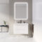 Meuble de salle de bains 80cm 2 tiroirs Blanc Mat - Vasque céramique blanche - JOTA