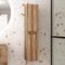 Colonne de salle de bain Bois Suspendu - Hauteur 120 cm - 2 Portes - LEON