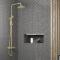 Colonne de douche Mécanique finition Or Doré Brossé - 133x26x52 cm - MOLLY GOLD