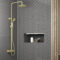 Colonne de douche Thermostatique finition Or Brossé - 133x26x52 cm - MOLLY GOLD