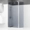 Paroi de douche et Volet pivotant 90+40x200 cm Profil et bras de fixation Chrome - FREEDOM 2 SMOKED