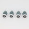 ROULETTE SIMPLE Ø 23 MM CORPS GRIS (LOT DE 4 ROULETTES)
