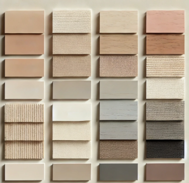 palette de couleur bois mat 