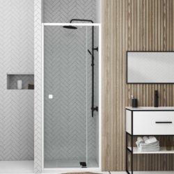 Porte de douche pivotante