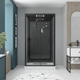 Cabine de douche Aurlane CAB260, 115x90x210 cm, hydromassage