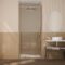 Porte de douche Pivotante 90x200cm - Profilés Aluminium effet Bois - Verre 6mm - WOOD CRUSH