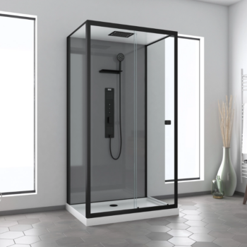 cabine de douche grise