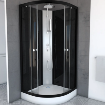 cabine de douche noire