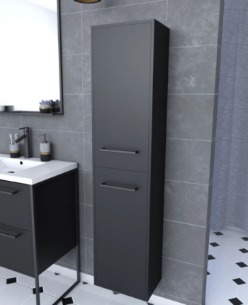 colonne salle de bain noire