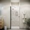 Porte de Douche pivotante 90x180 cm en Verre Trempe 5 mm - Finition Noire - DARK ELEMENTARY