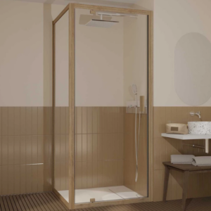 porte de douche bois