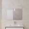 Miroir salle de bain DOT avec applique Led 80x60cm