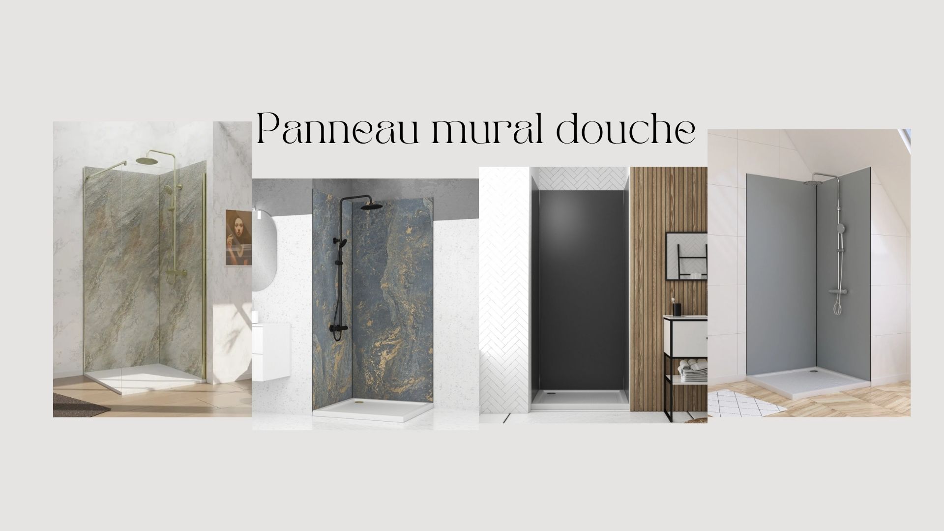 Panneau mural douche