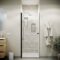 Porte de Douche Pivotante 90x195cm - Verre Trempe 8mm Anticalcaire - Alu Noir - DARK ELEMENTARY