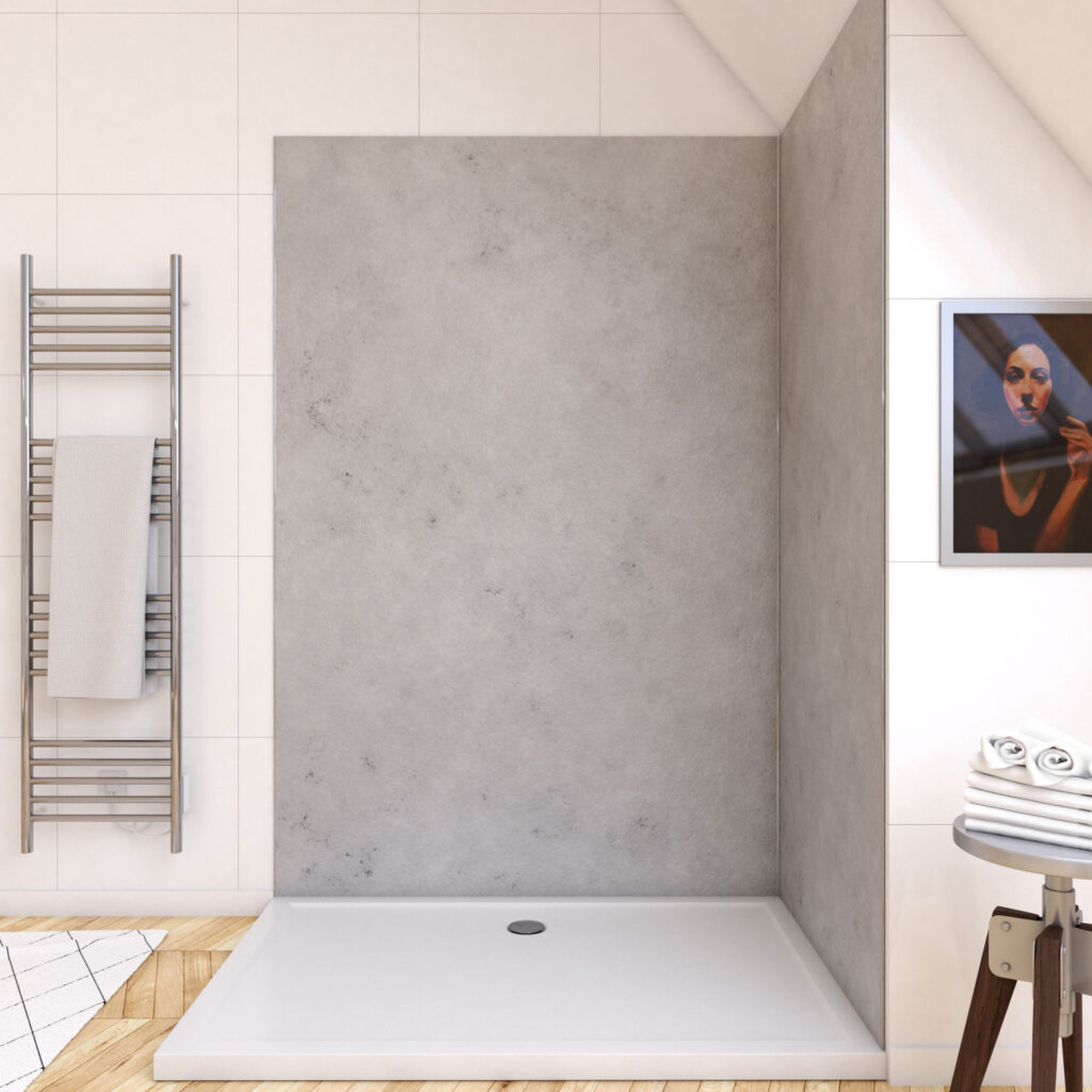 Panneau mural de douche béton