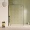 Paroi de Douche 120x200cm - Verre Anticalcaire - Encadrement Ultra-Fin - Finition Noir Mat - LEA