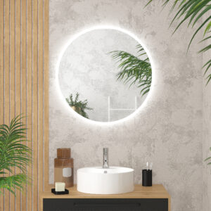 miroir rond salle de bain led