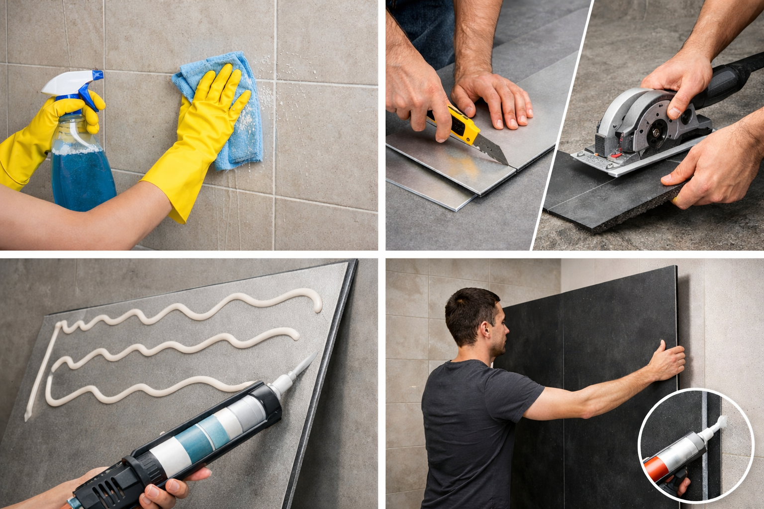 installation panneaux muraux douche