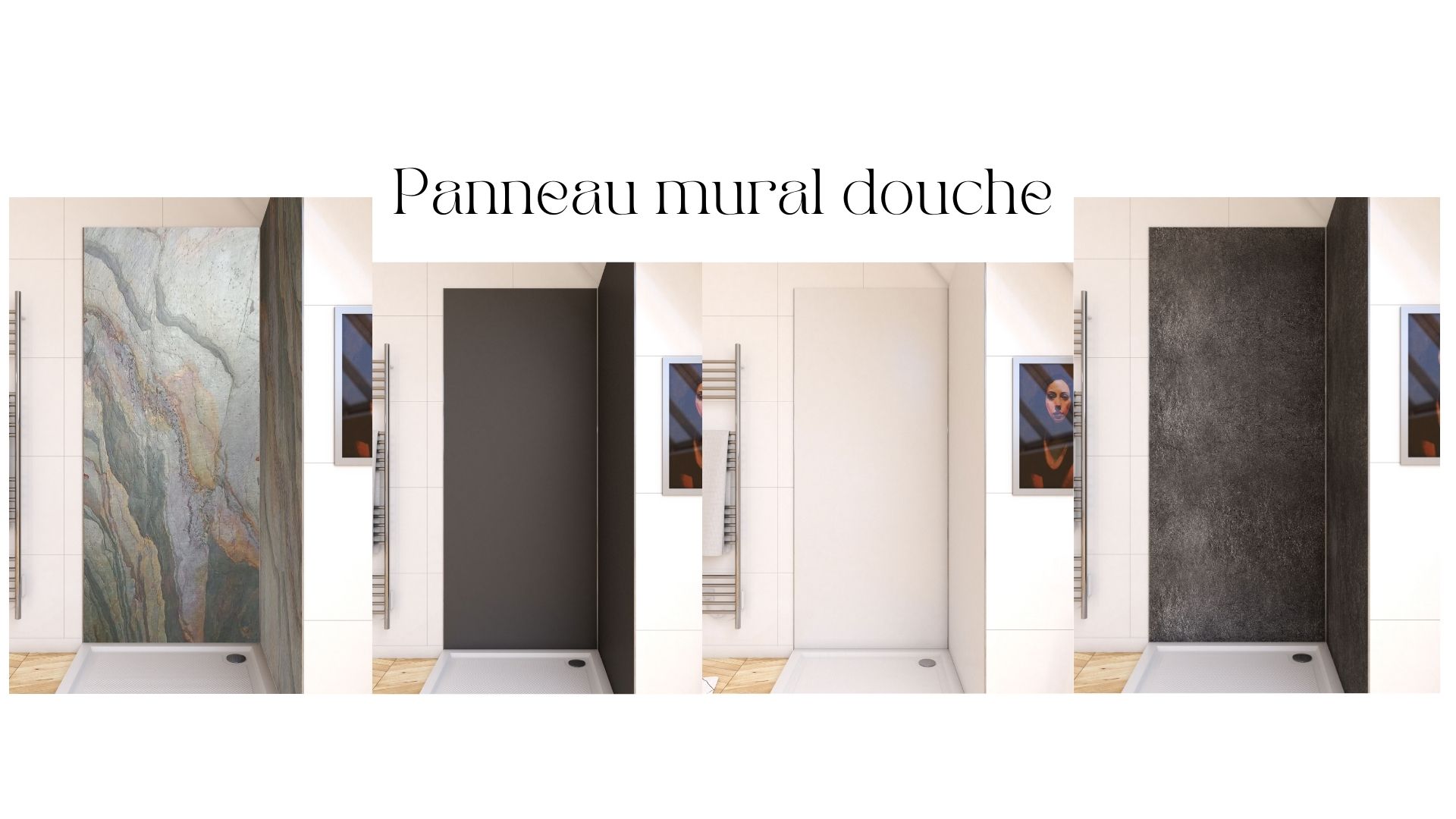 panneau mural douche