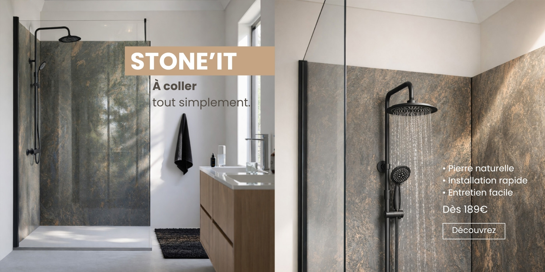 panneau mural douche