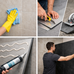 installation panneaux muraux douche